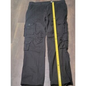 MOSTWAY Black Mens Cargo‎ Pants Size 38 Relaxed Fit Casual Utility